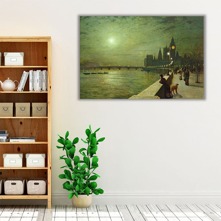 Espresso Framed Canvas neutral coastal artwork