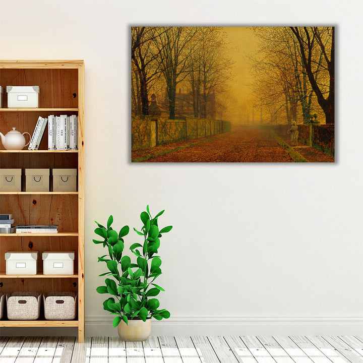 Espresso framed classical tree wall art