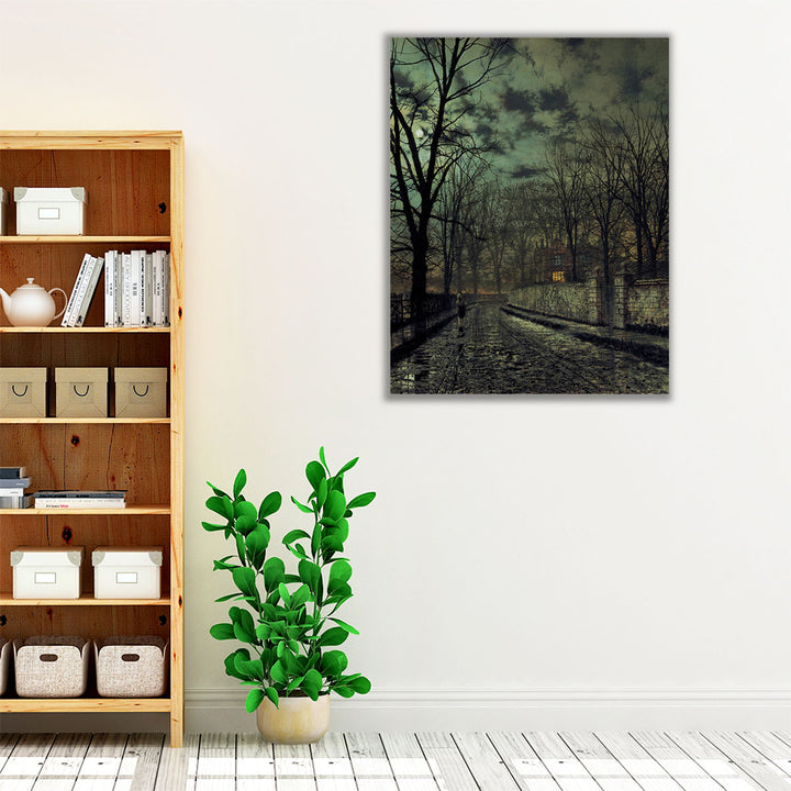Black framed canvas living room decor