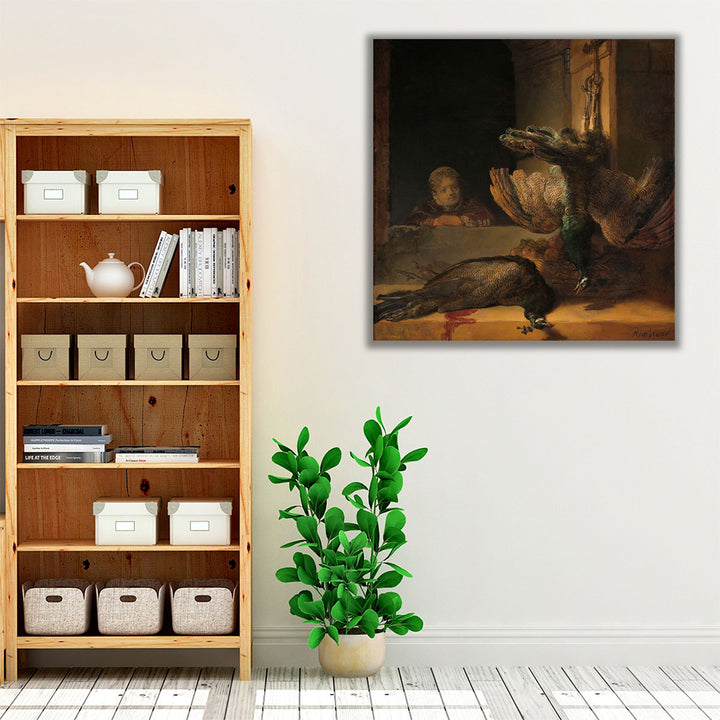 Still Life with Peacocks, 1639 - Canvas Print Wall Art