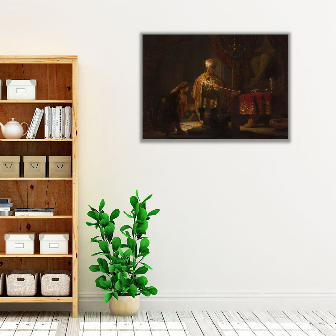 Daniel and Cyrus Before the Idol Bel, 1633 - Canvas Print Wall Art