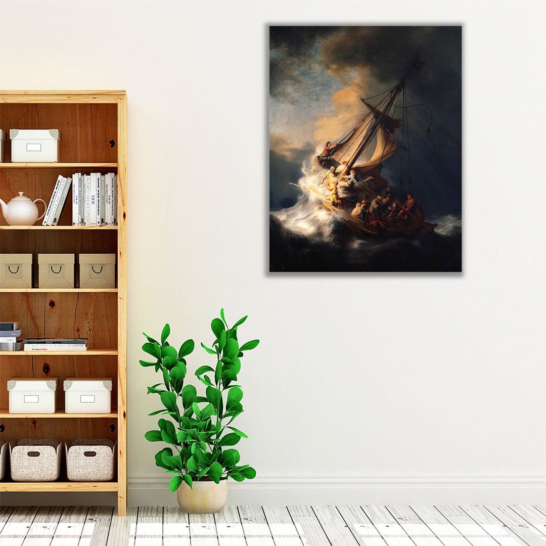 Rembrandt Christ in the Storm on the Lake of Galilee - Canvas Print Wall Art