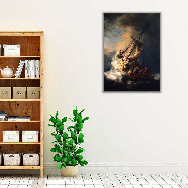 Rembrandt Christ in the Storm on the Lake of Galilee - Canvas Print Wall Art