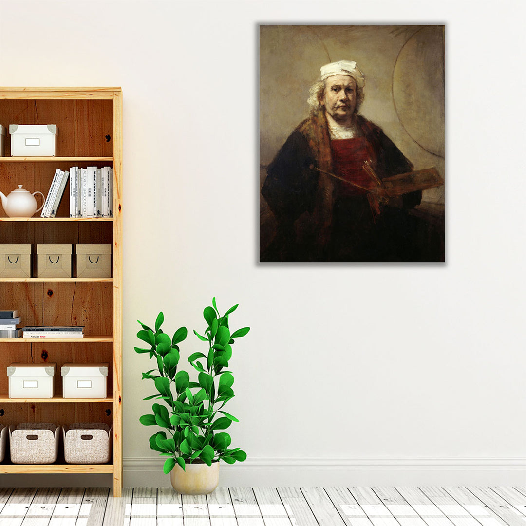 Rembrandt Self Portrait - Canvas Print Wall Art
