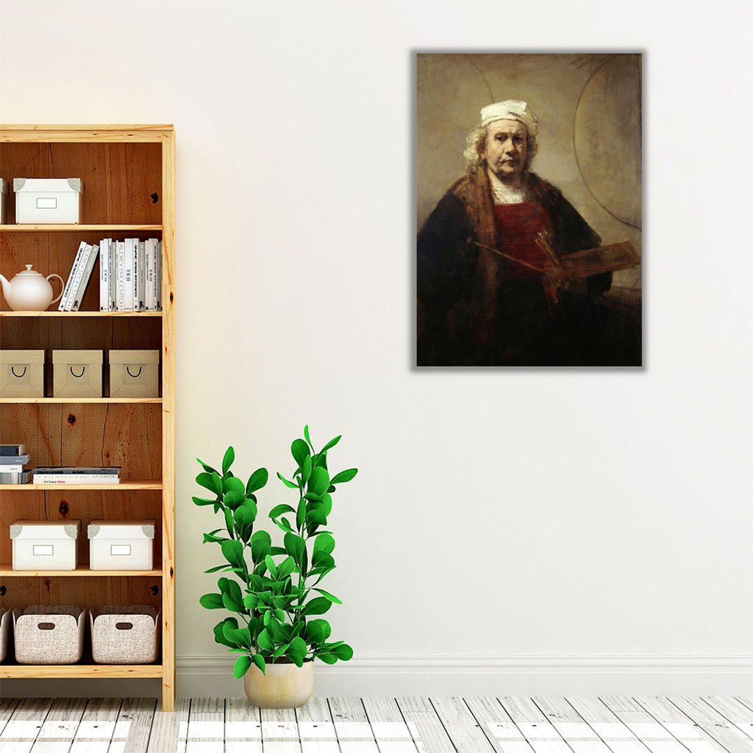 Rembrandt Self Portrait - Canvas Print Wall Art
