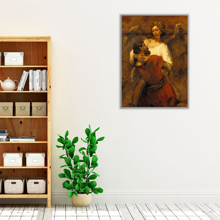 Jacob Wrestling with the Angel, 1659 - Canvas Print Wall Art
