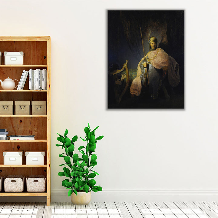 David Playing the Harp in front of Saul, 1630 - 1631 - Canvas Print Wall Art