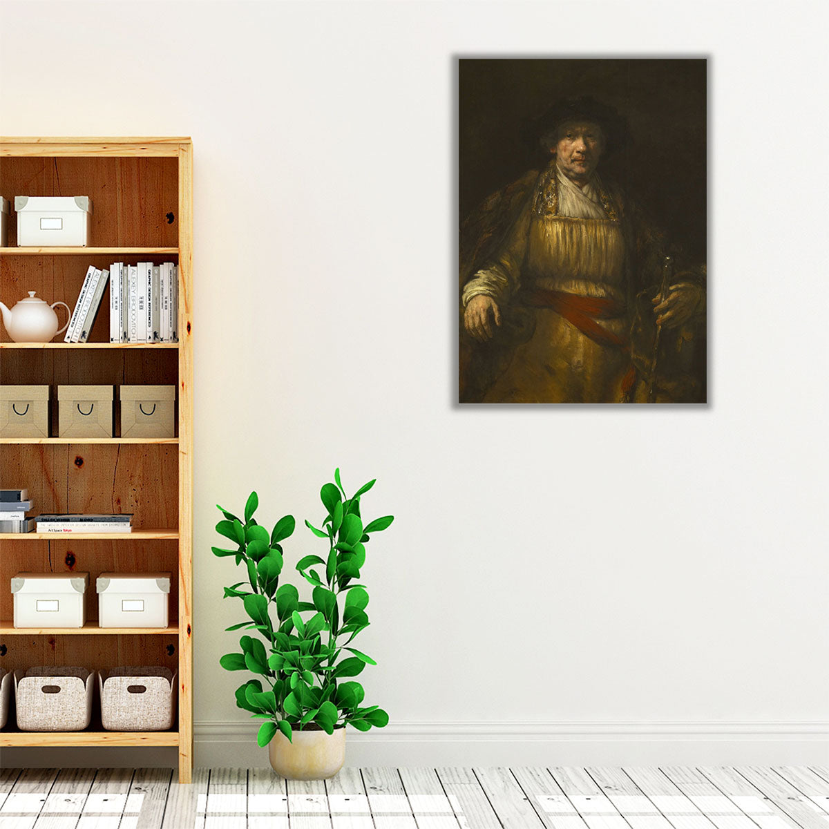 Self Portrait, 1658 Canvas Art Print | Classical Elegance
