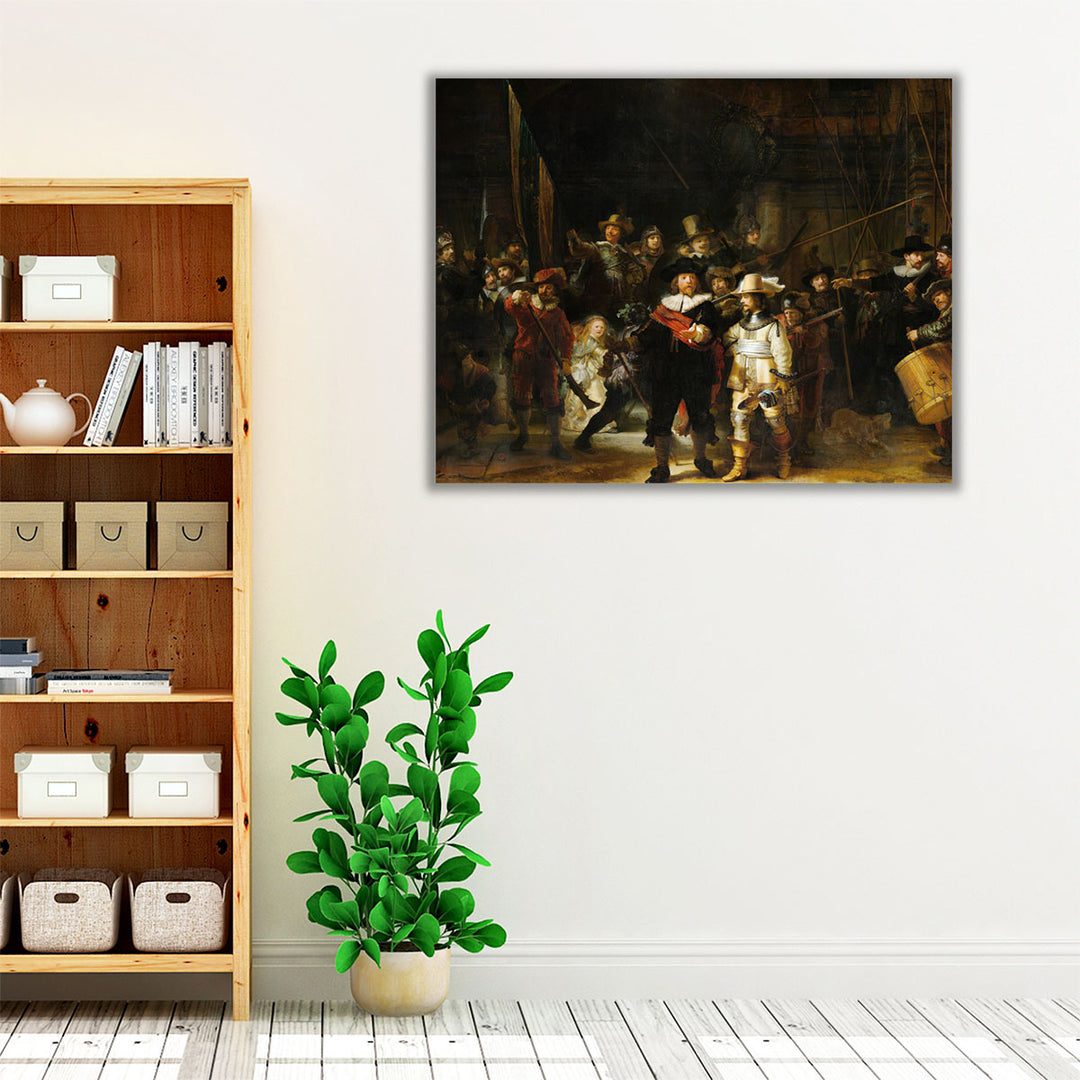 Night Watch, Militia Company of District II, 1642 - Canvas Print Wall Art