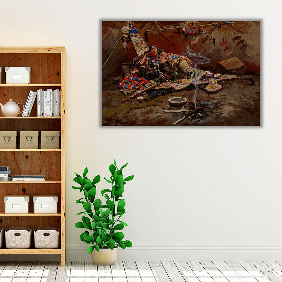 Waiting and Mad, 1899 - Canvas Print Wall Art