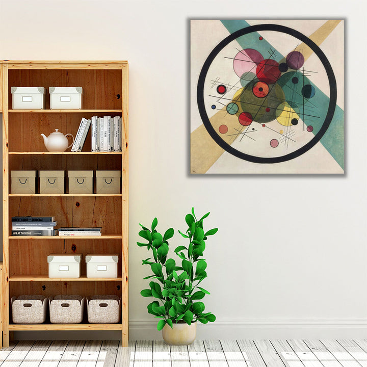 Circles in a Circle - Canvas Print Wall Art