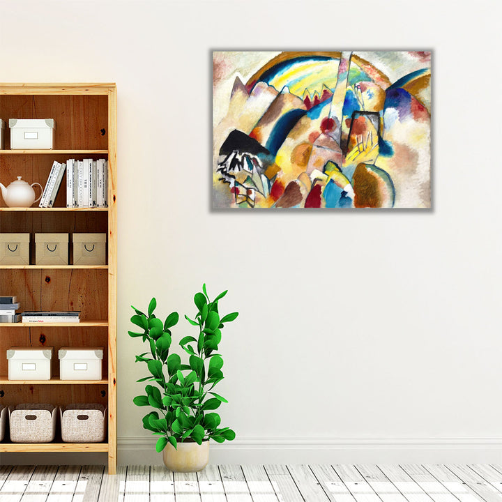 Landscape with Red Spots No 2 - Canvas Print Wall Art