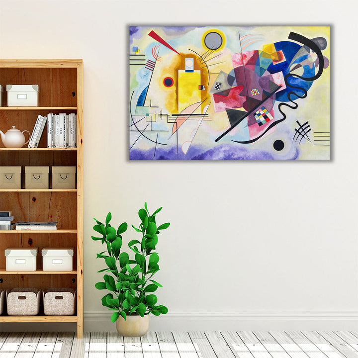 Yellow, Red, Blue - Canvas Print Wall Art