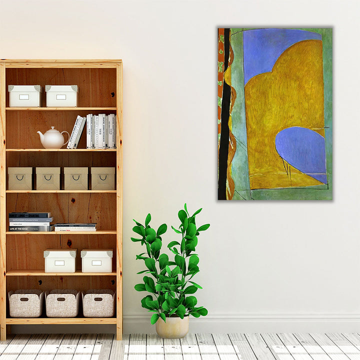 The Yellow Curtain - Canvas Print Wall Art
