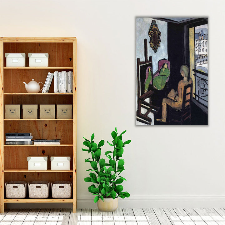 The Painter and his Model - Canvas Print Wall Art