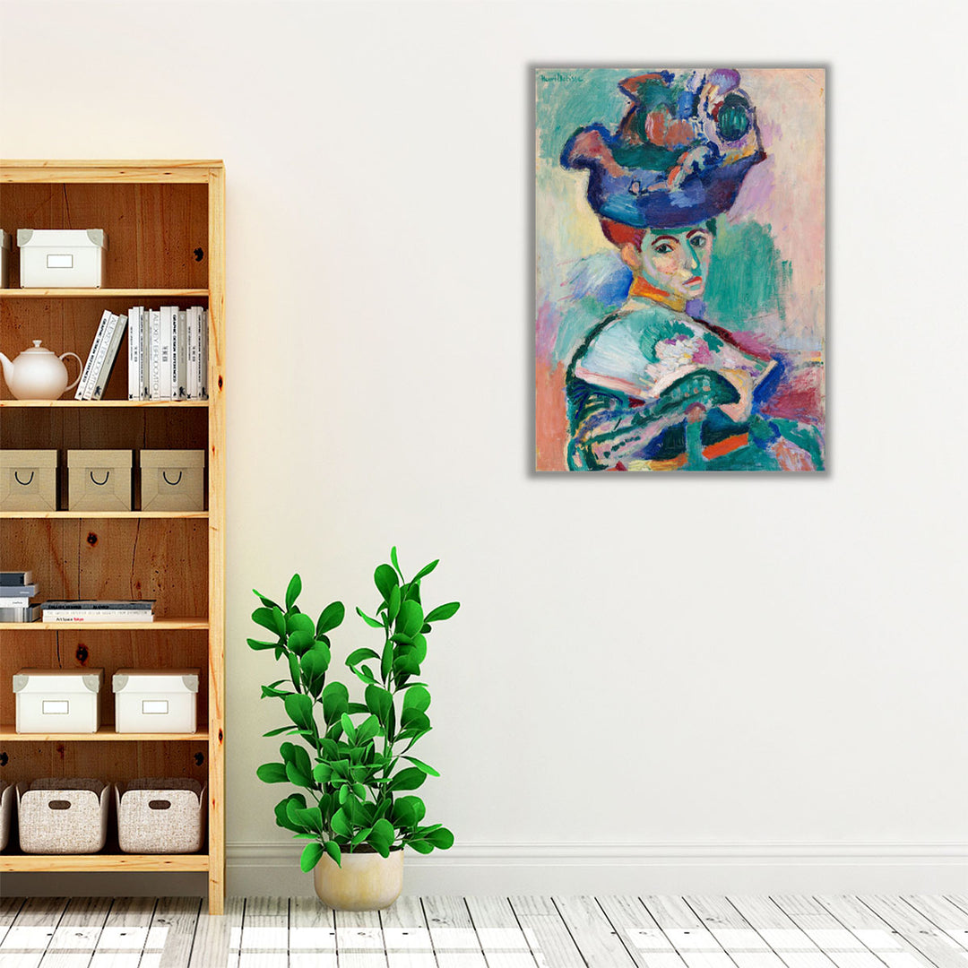 Woman with a Hat - Canvas Print Wall Art