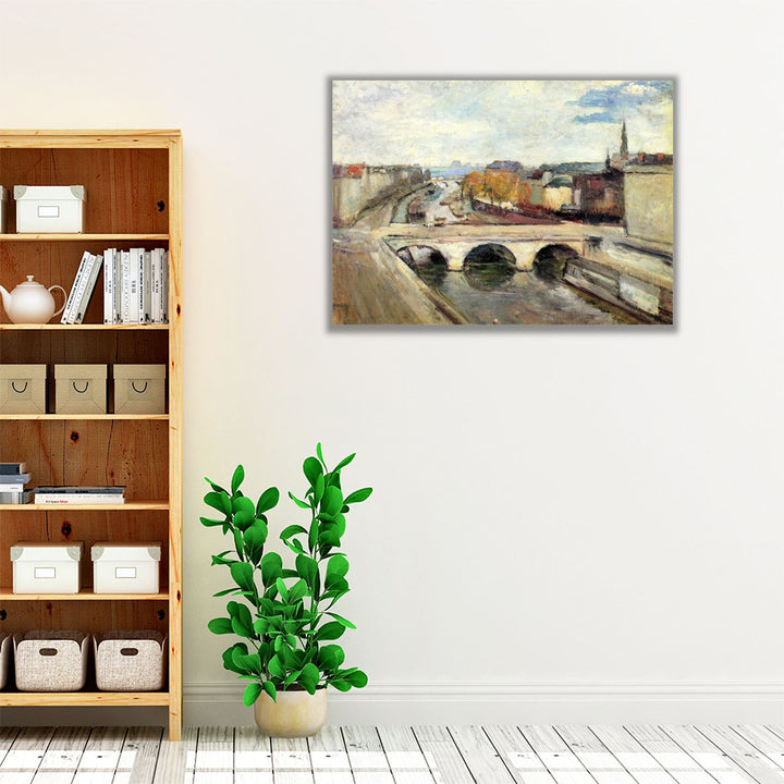 Saint-Michel Bridge, Paris, 1904 - Canvas Print Wall Art