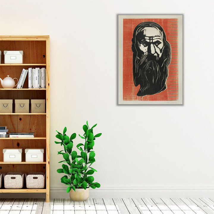 Head of an Old Man with Beard, 1902 - Canvas Print Wall Art