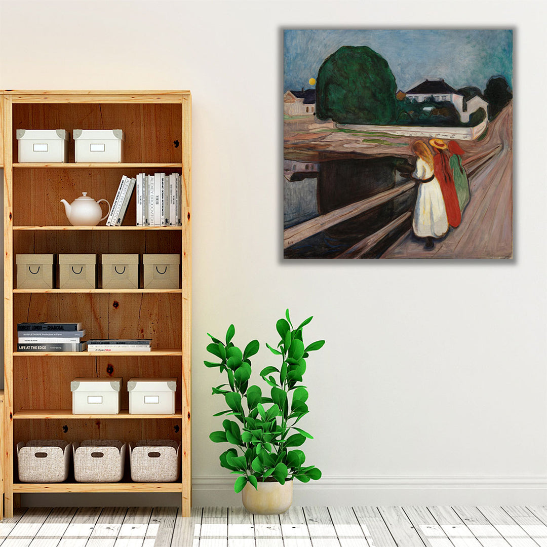 The Girls on the Bridge, 1901 - Canvas Print Wall Art
