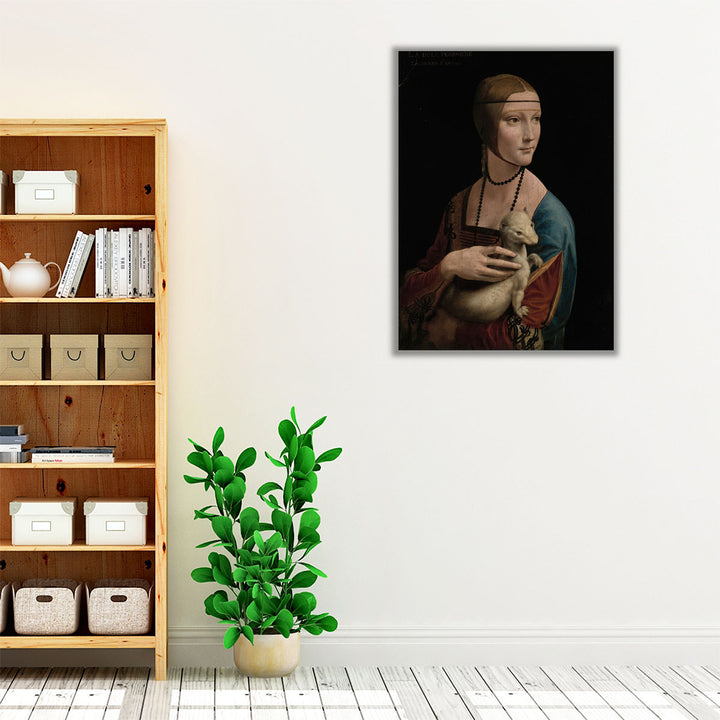 Lady with an Ermine, 1490 - Canvas Print Wall Art