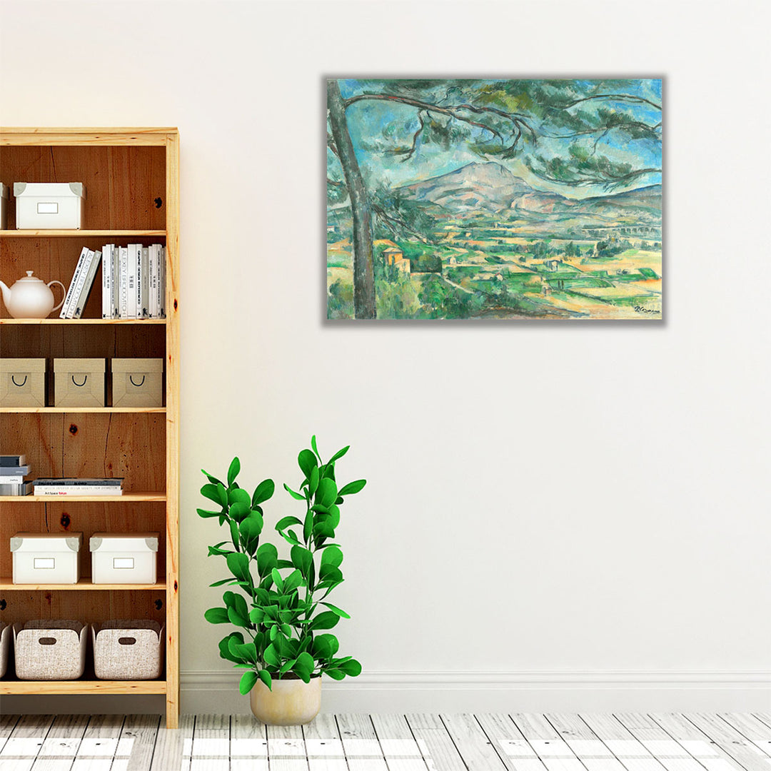 Mont Sainte-Victoire with Large Pine - Canvas Print Wall Art