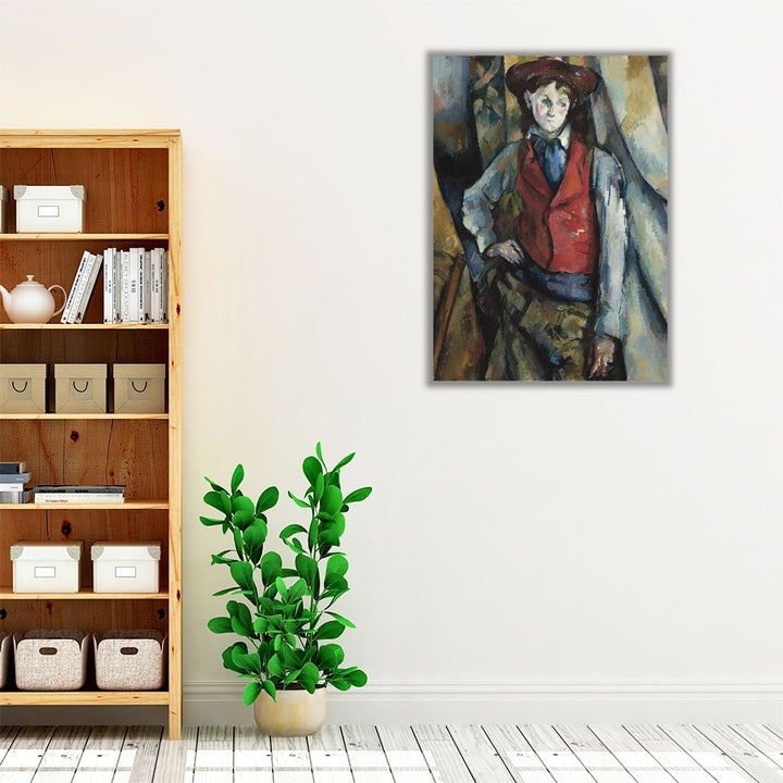Boy in a Red Waistcoat, 1888-1890 - Canvas Print Wall Art