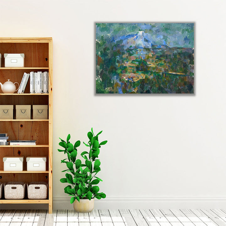 View of Mount Sainte-Victoire from Les Lauves, 1904-1906 - Canvas Print Wall Art