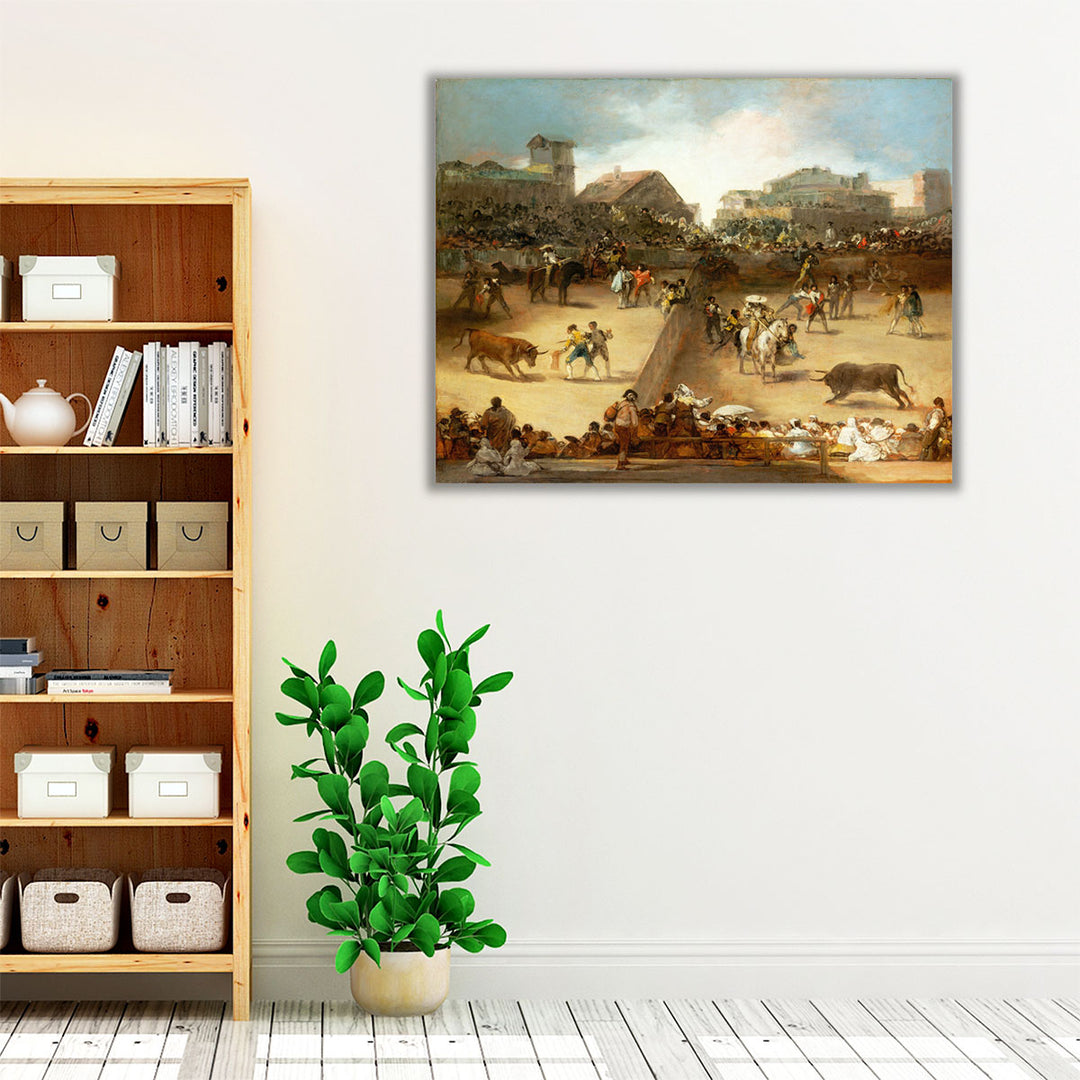 Bullfight in a Divided Ring - Canvas Print Wall Art