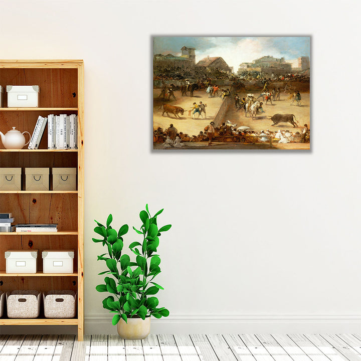 Bullfight in a Divided Ring - Canvas Print Wall Art