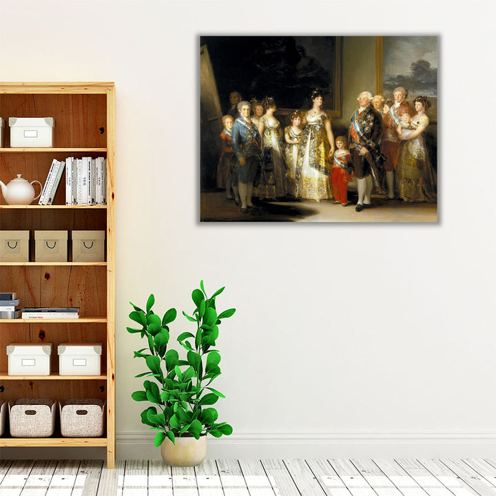 Charles IV of Spain and His Family - Canvas Print Wall Art