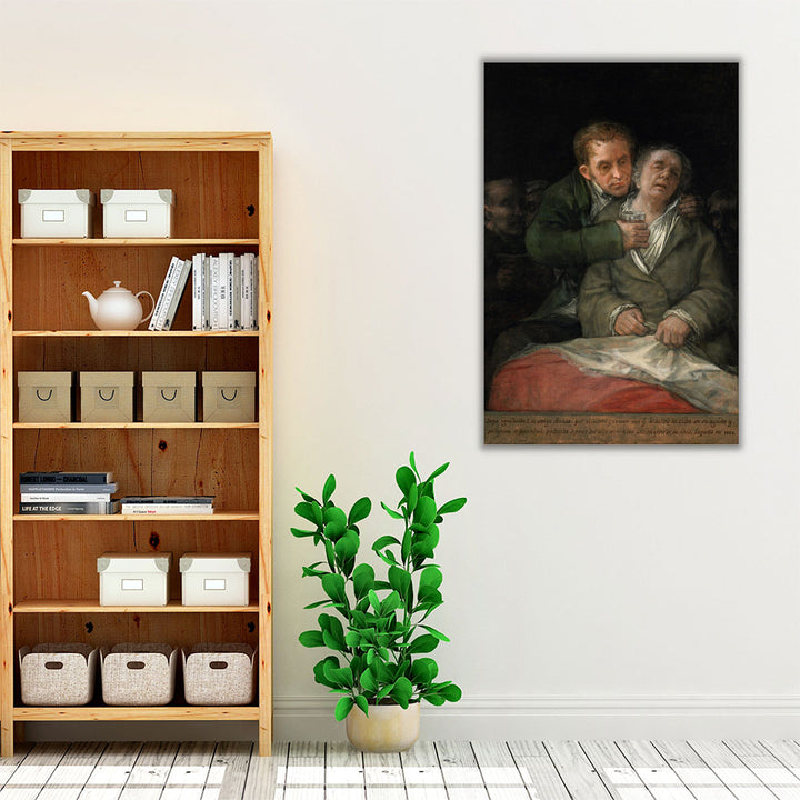 Self-Portrait with Dr Arrieta - Canvas Print Wall Art