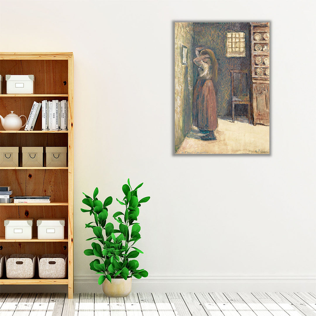 Young Peasant at Her Toilette, 1888 - Canvas Print Wall Art