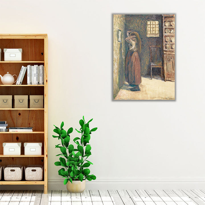 Young Peasant at Her Toilette, 1888 - Canvas Print Wall Art