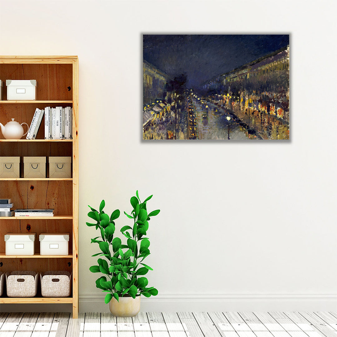 The Boulevard Montmartre - Canvas Print Wall Art