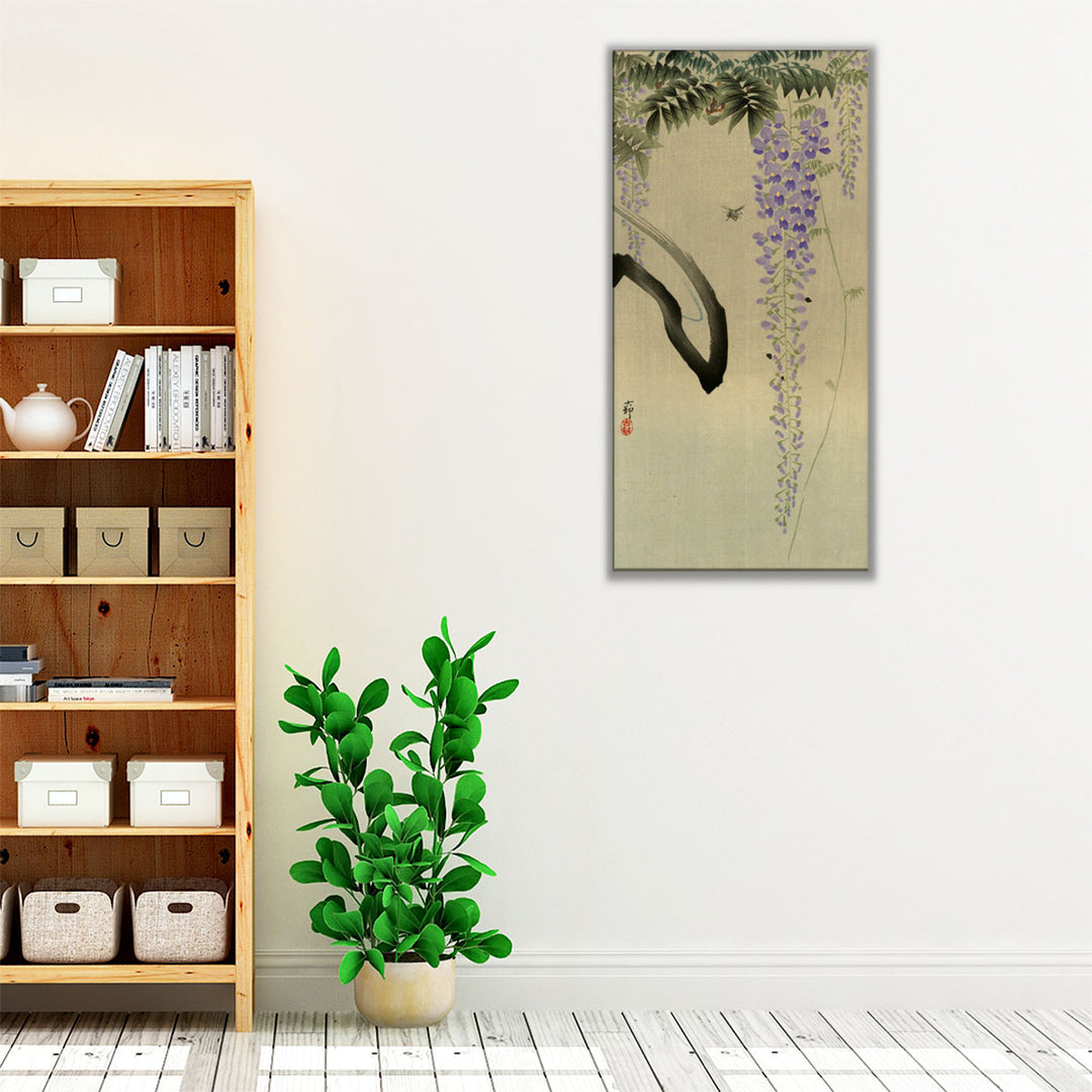 Wisteria and Bee, 1930 - Canvas Print Wall Art