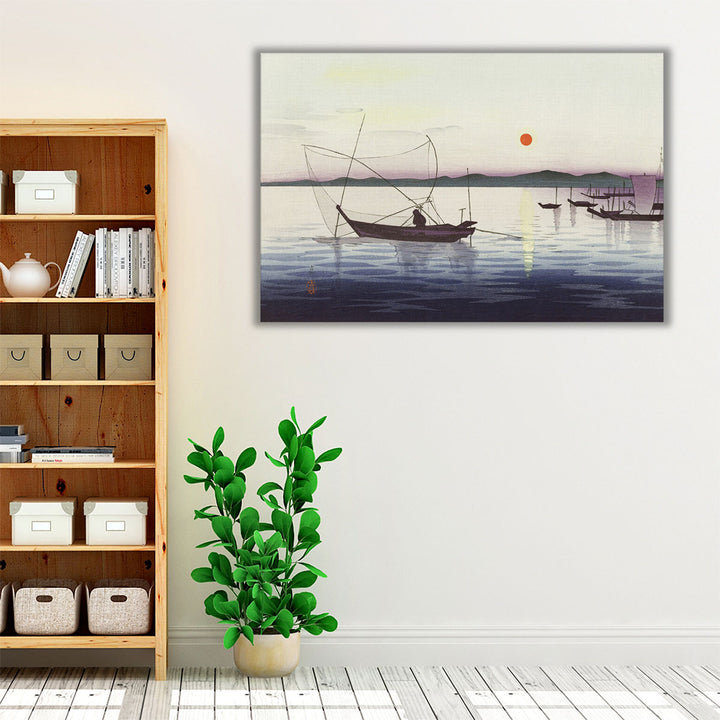 Boats and Setting Sun, 1900-1936 - Canvas Print Wall Art