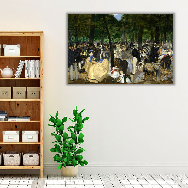 Music in the Tuileries - Canvas Print Wall Art