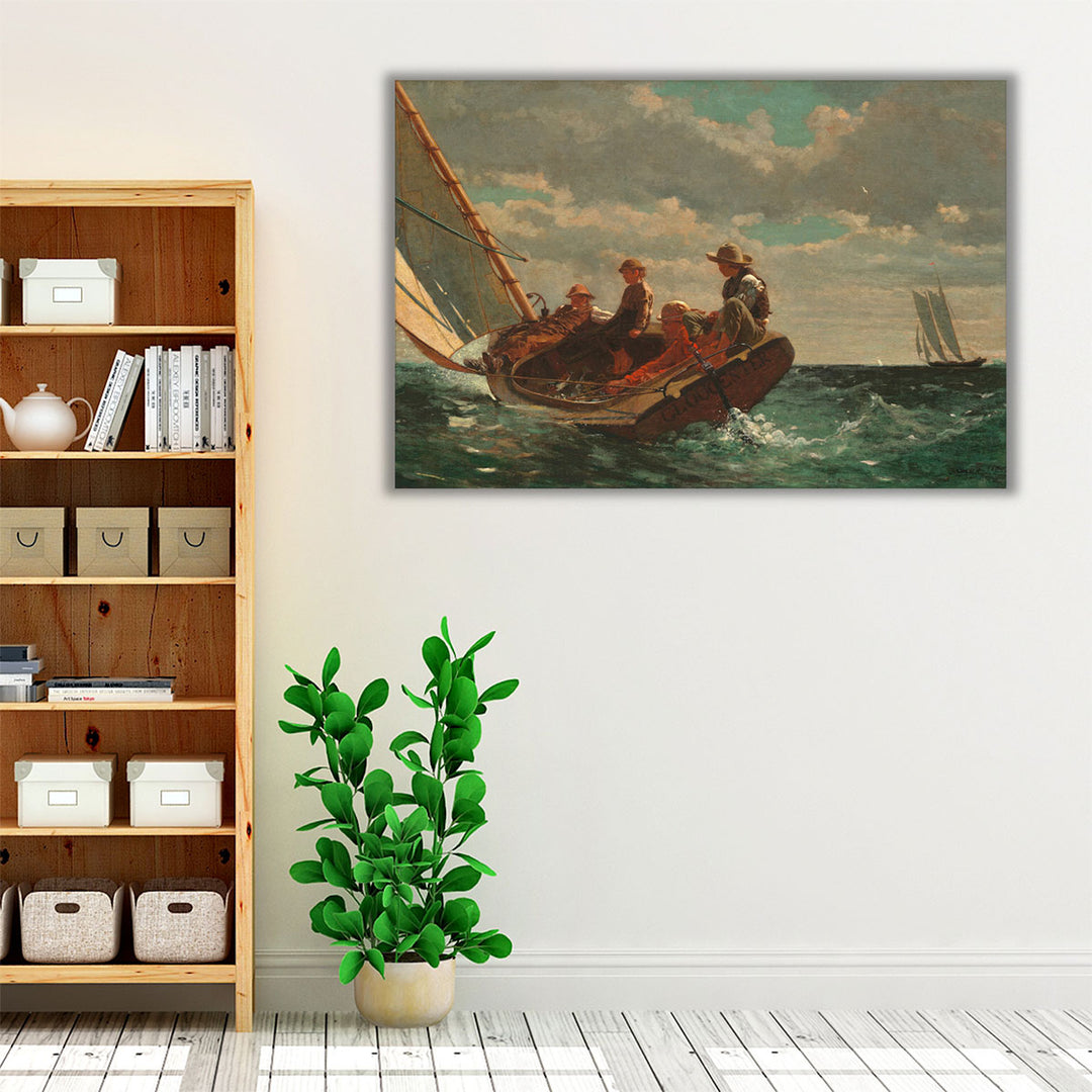 Breezing Up, A Fair Wind - Canvas Print Wall Art