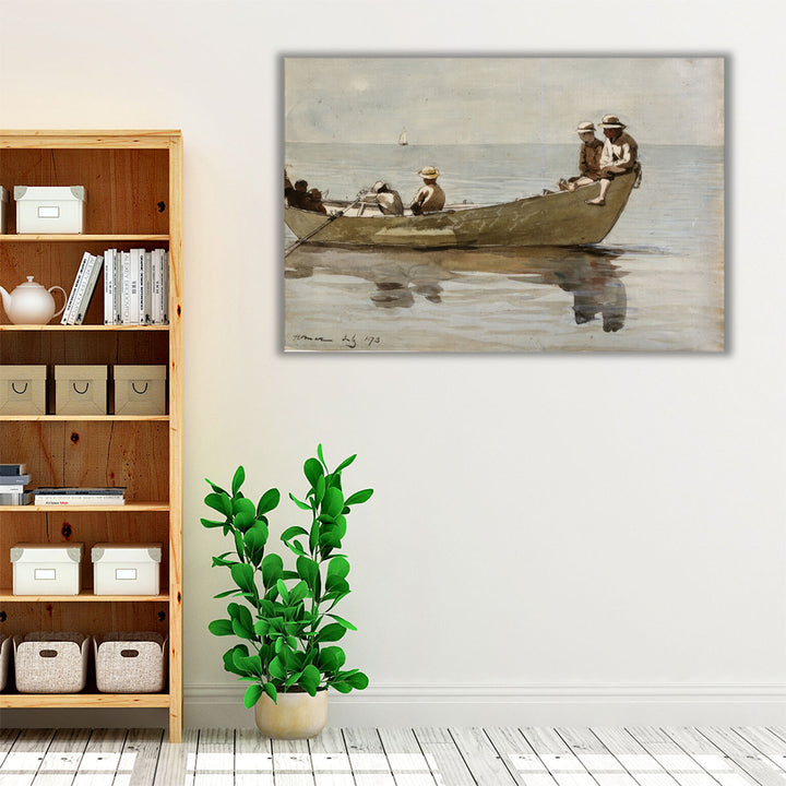 Boys in a Dory, 1873 - Canvas Print Wall Art