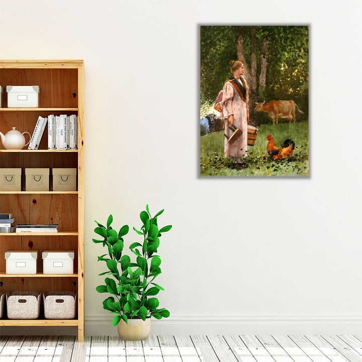 The Milk Maid - Canvas Print Wall Art