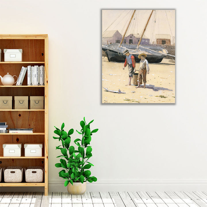 A Basket of Clams - Canvas Print Wall Art