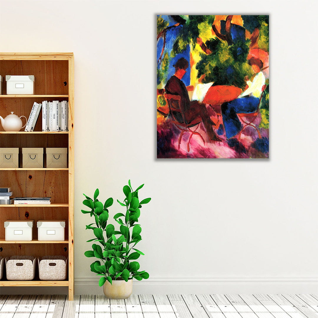 At the Garden Table, 1914 - Canvas Print Wall Art