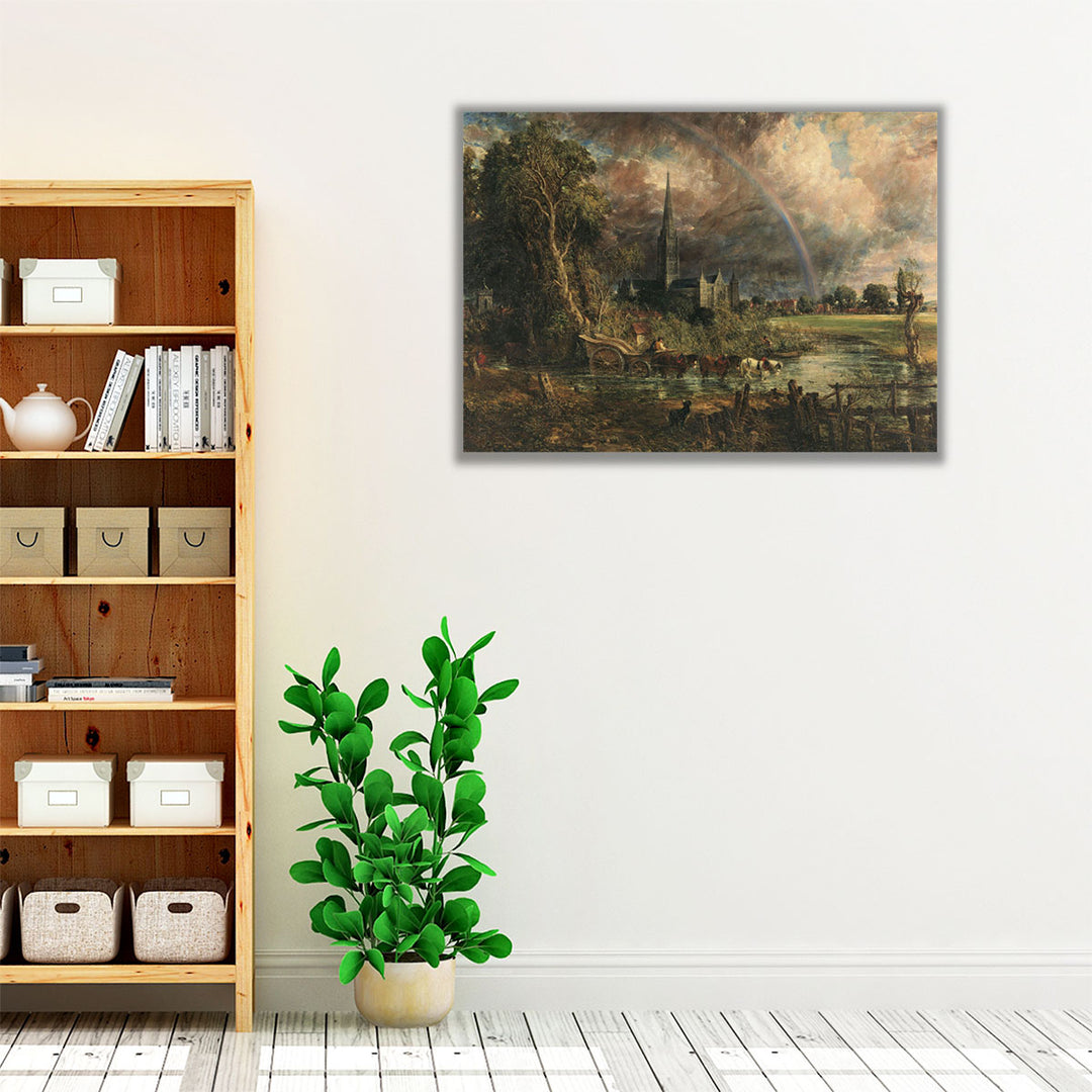 Salisbury Cathedral from the Meadows, 1831 - Canvas Print Wall Art
