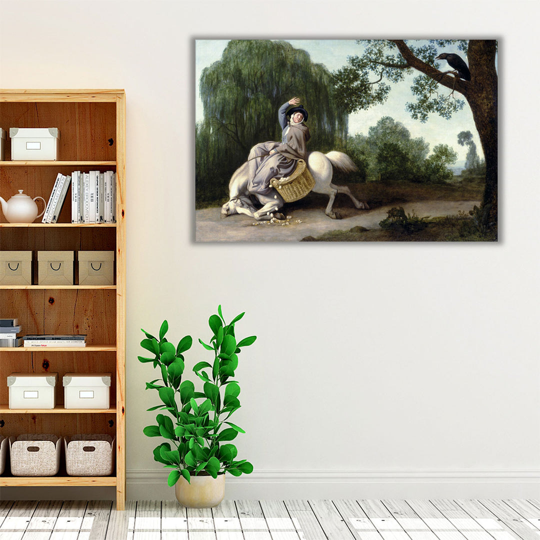 The Farmer's Wife and the Raven, 1786 - Canvas Print Wall Art