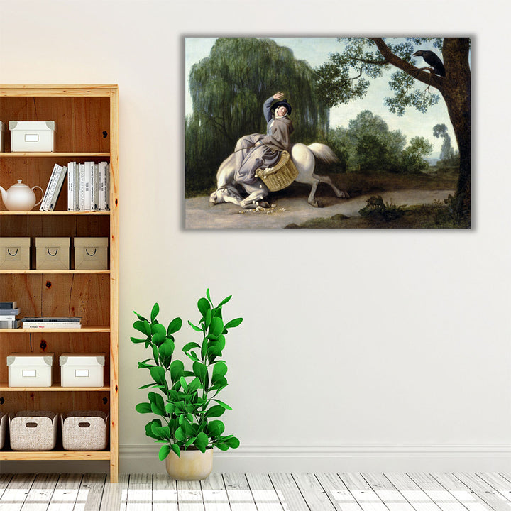 The Farmer's Wife and the Raven, 1786 - Canvas Print Wall Art