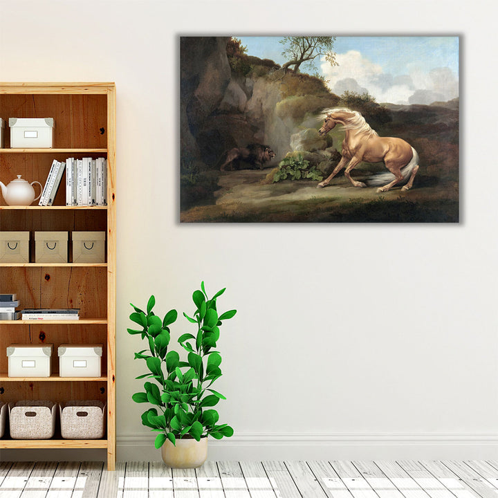 Horse Frightened by a Lion, 1762-1768 - Canvas Print Wall Art
