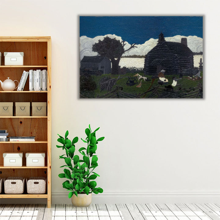 Cabin in the Cotton - Canvas Print Wall Art