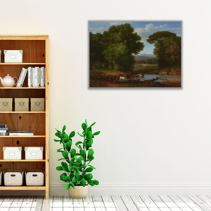 A Bit of the Roman Aqueduct - Canvas Print Wall Art