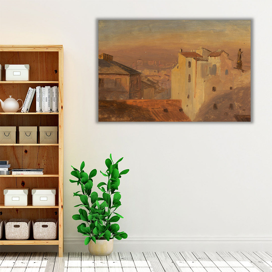 Rooftops, Rome, Italy - Canvas Print Wall Art