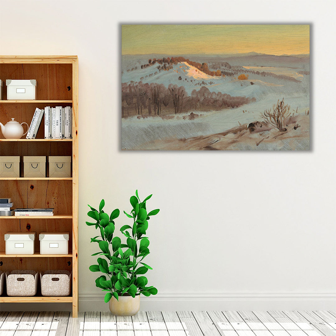 Hudson Valley, New York in Winter - Canvas Print Wall Art